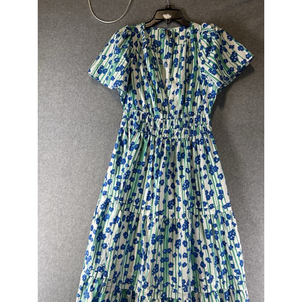 Anthropologie The Sommerset Maxi Dress Size Small Floral Green Blue - Picture 3 of 10